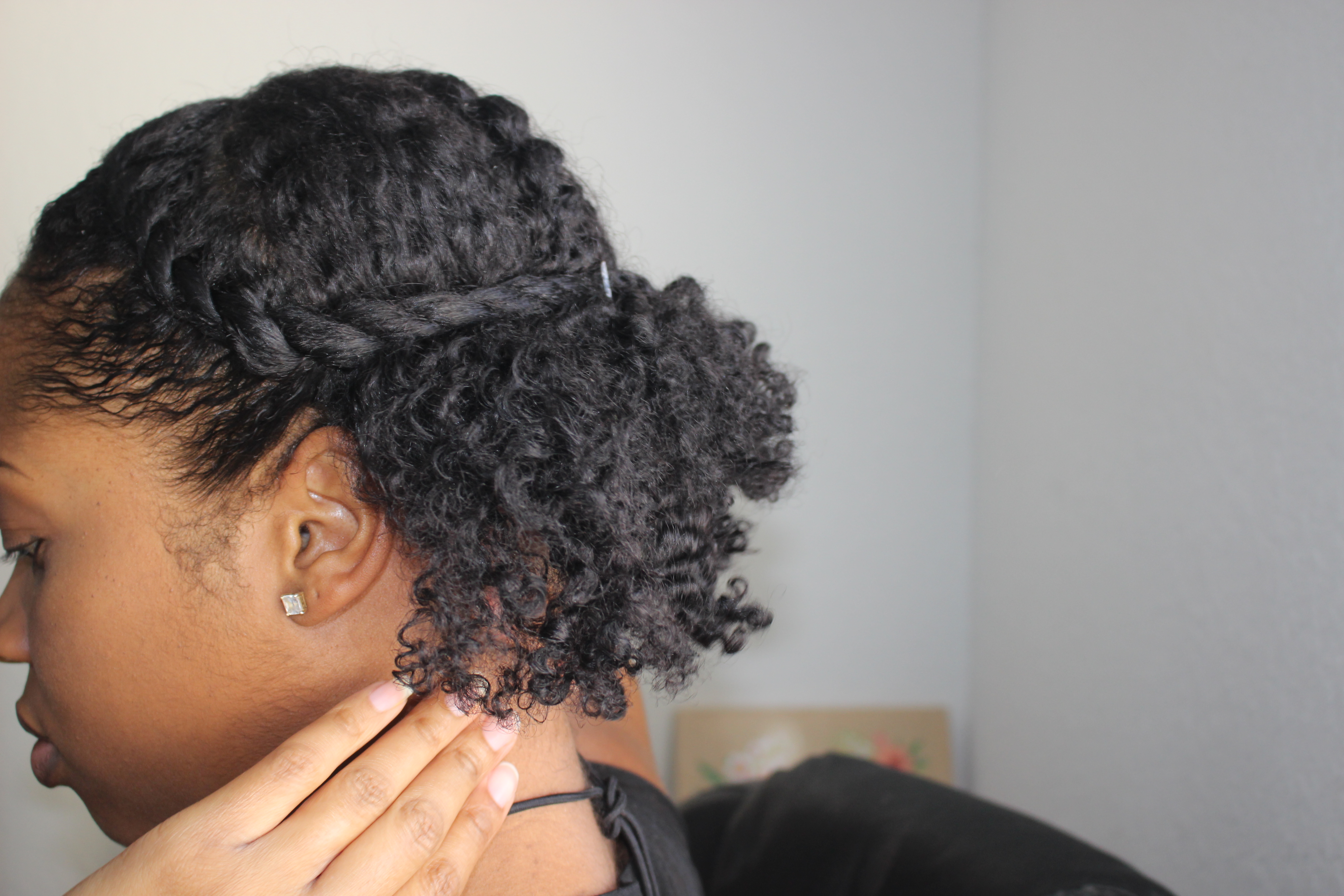 Sasha Obama Inspired Updo for Curly Hair (Pictorial) – Jen Finds Gems