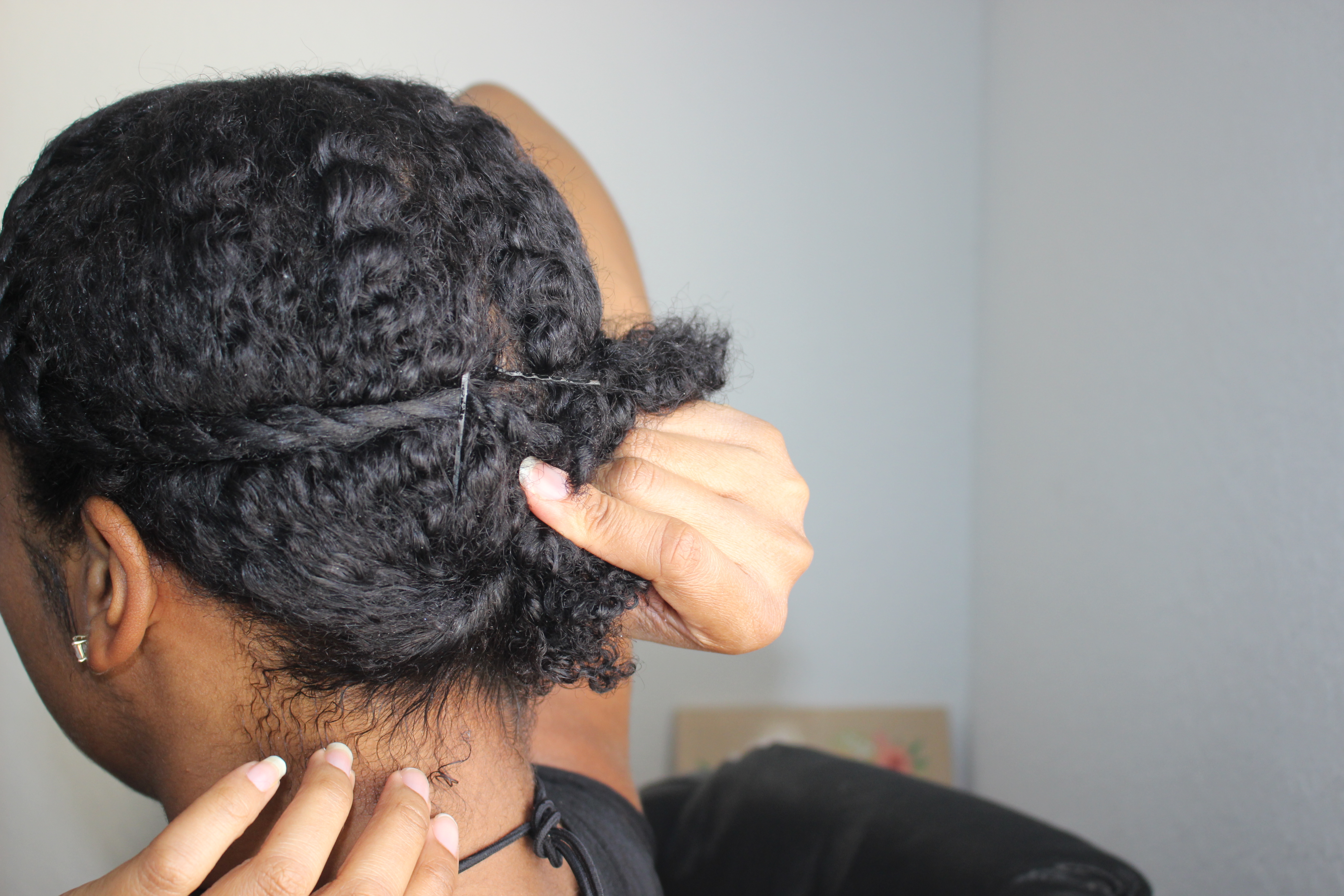 Sasha Obama Inspired Updo for Curly Hair (Pictorial) – Jen Finds Gems