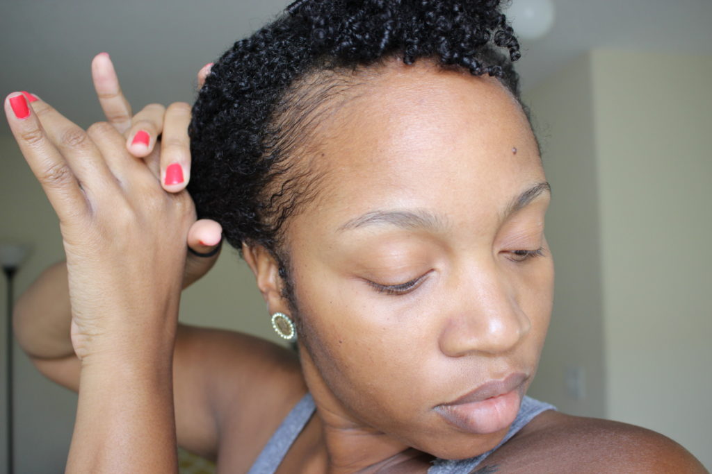 The little in jen that could blog, natural hair, curly hair, stretched curly hair, How to Preserve Wash and Go Overnight/ Stretch a Wash and Go (For short hair)