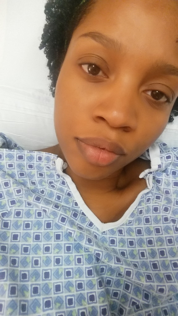 bed rest while pregnant, the little in jen that could, hospital selfie